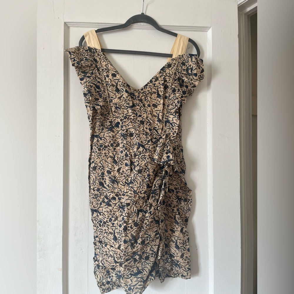 Isabel Marant Etoile Topaz Floral Linen Mini Dress